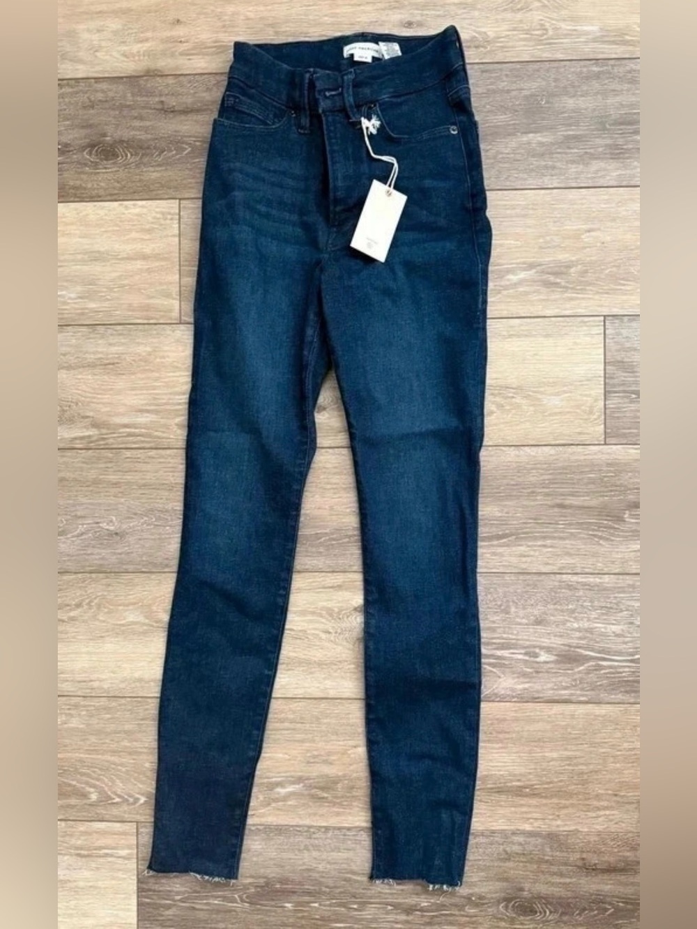 Good American Deep Indigo High-Rise Skinny Jeans